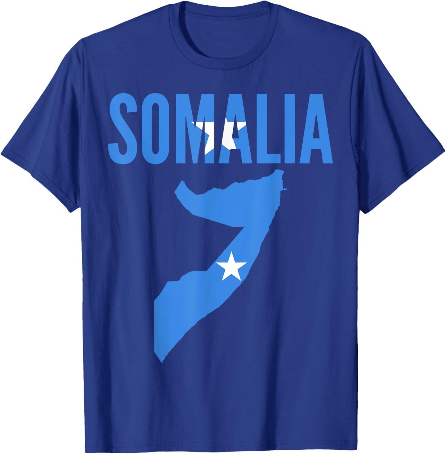 Somali - Somalia Country Map Flag T-Shirt - T-Shirt | Royal