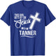 This Girl Gets By On Jesus and TANNER Religious TANNERS T-Shirt - T-Shirt | Royal