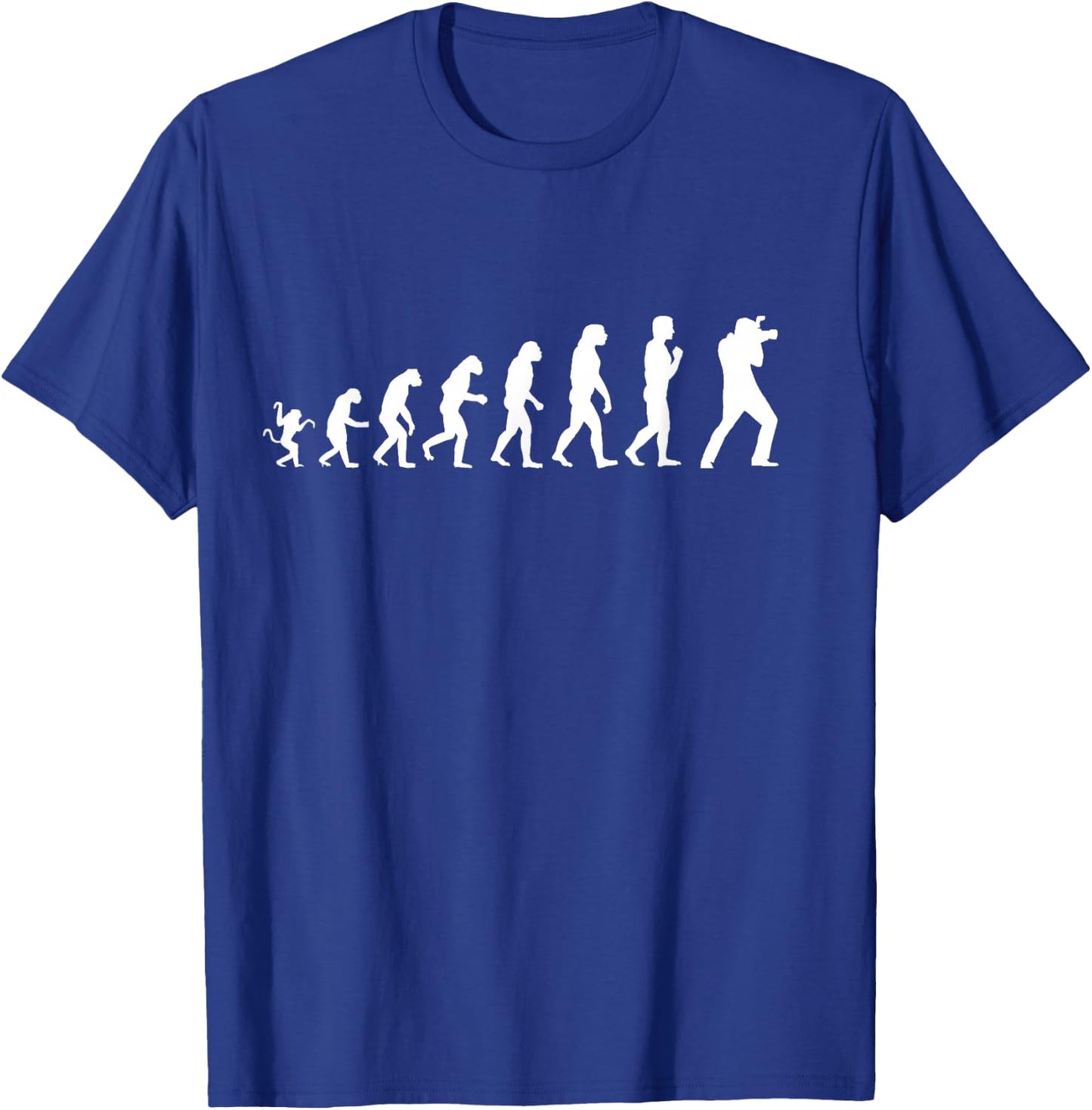 Funny Photography Evolution For Photographers T-Shirt - T-Shirt | Royal