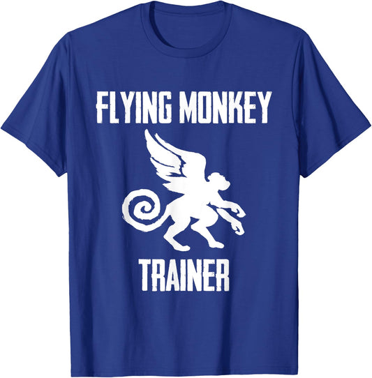 Flying Monkey Trainer Cute Monkies Animal Lover T-Shirt - T-Shirt | Royal