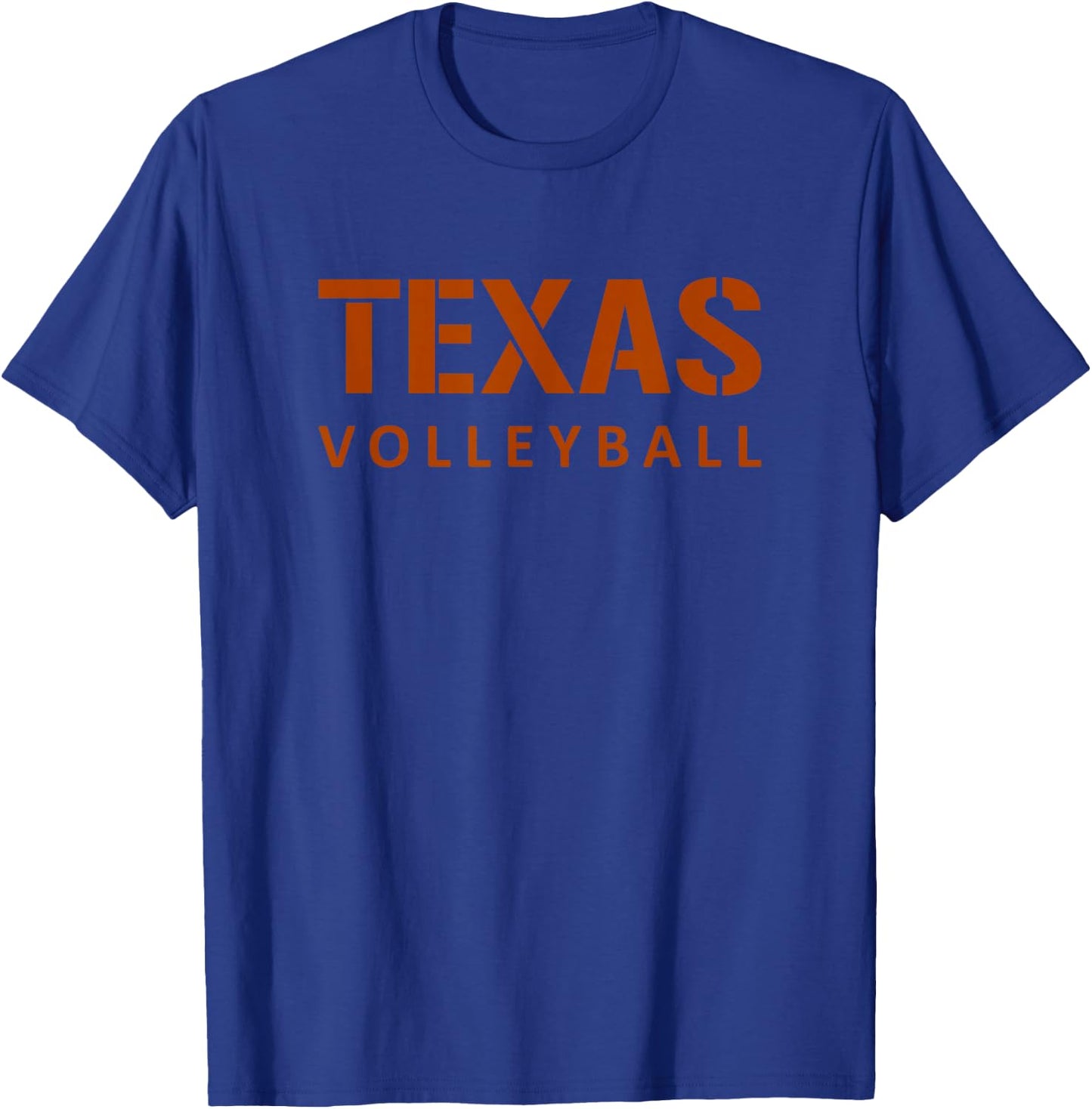 Texas Volleyball Block Style T-Shirt - T-Shirt | Royal
