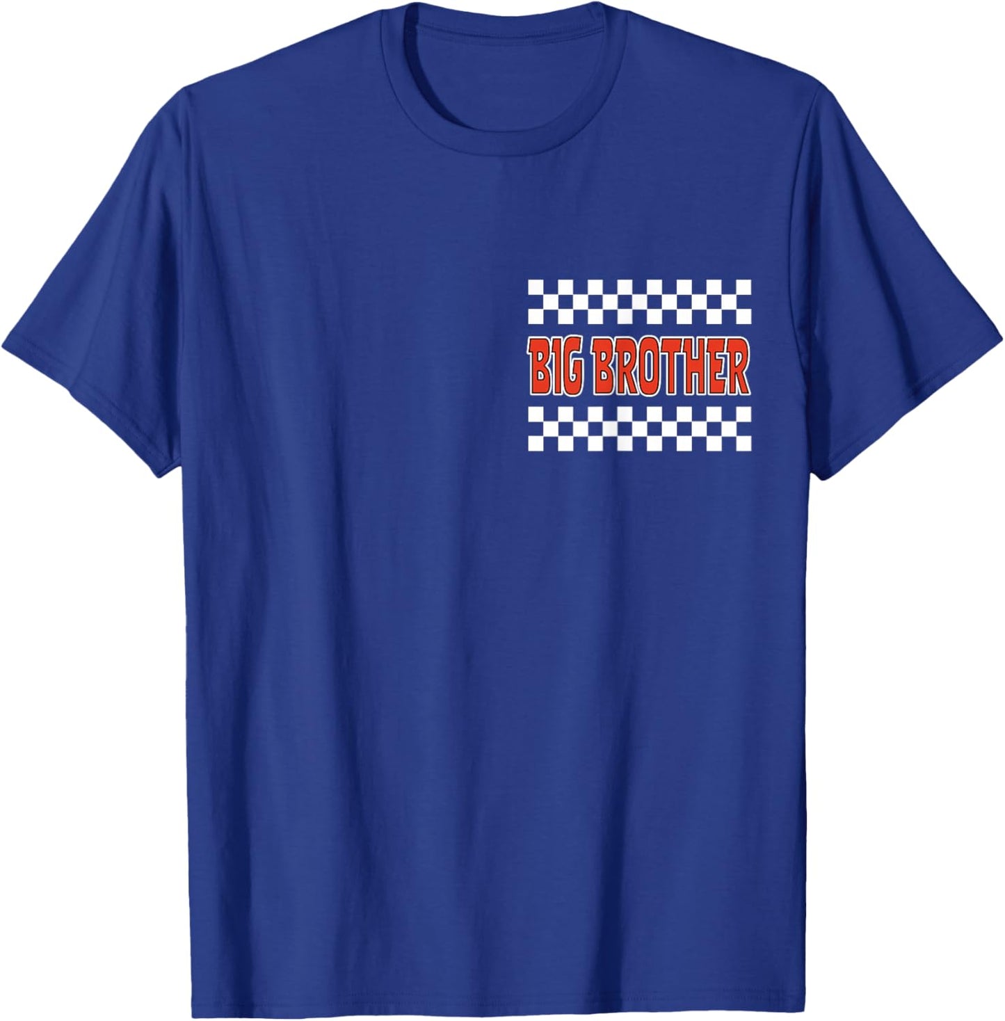 Big Brother Pit Crew Family Racing Birthday Race Car T-Shirt - T-Shirt | Royal