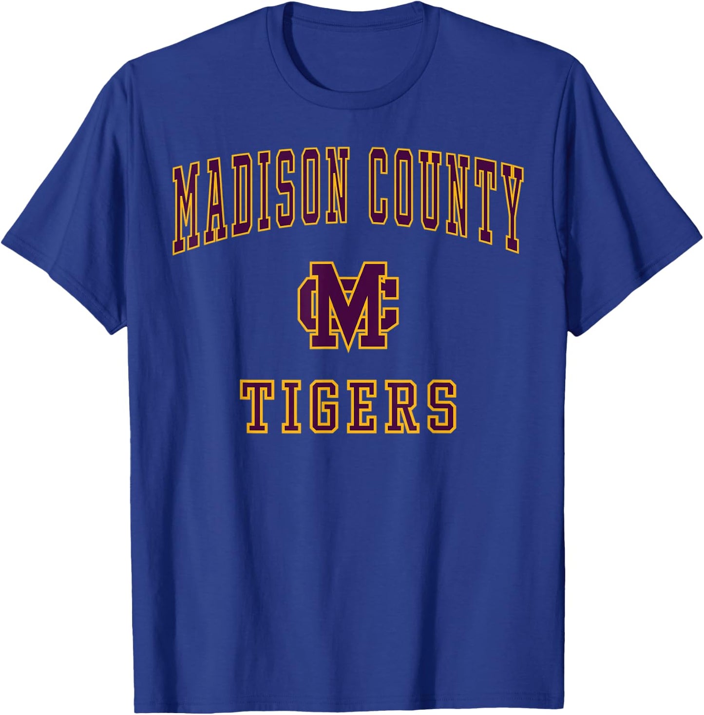 Madison County High School Tigers C1 T-Shirt - T-Shirt | Royal