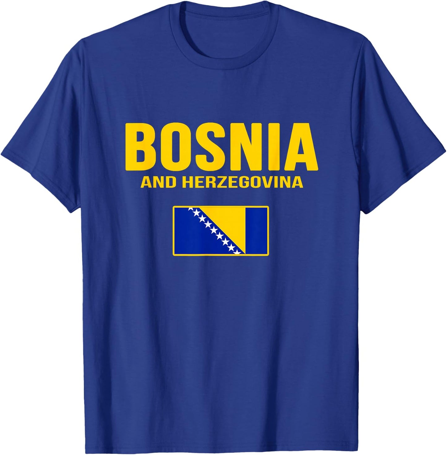 Bosnia Herzegovina Flag T-Shirt - T-Shirt | Royal