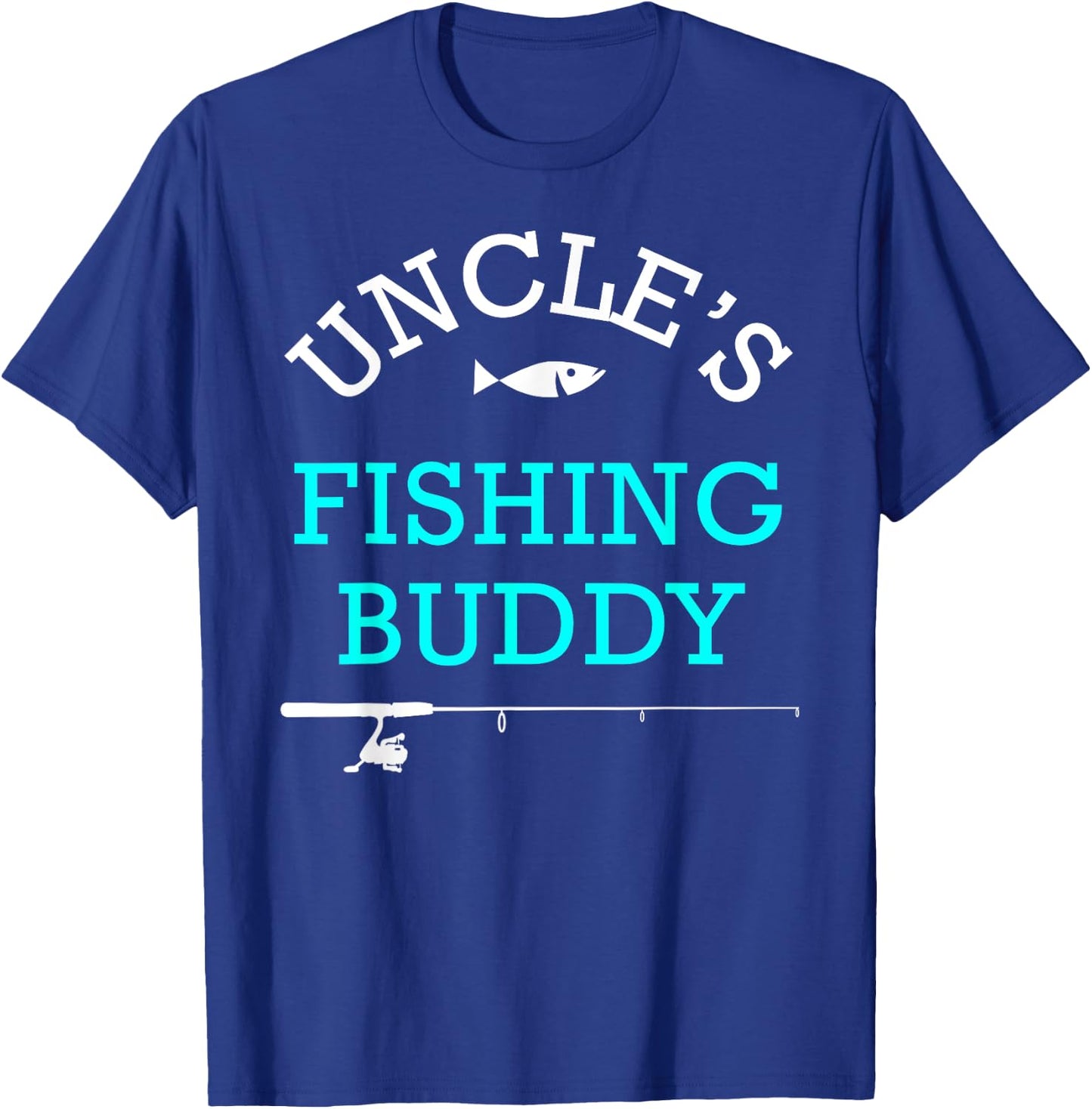 Uncles Fishing Buddy Shirt Cute Kids Gift T-Shirt - T-Shirt | Royal