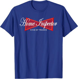 Funny Home Inspector King of Trades House Inspection T-Shirt - T-Shirt | Royal