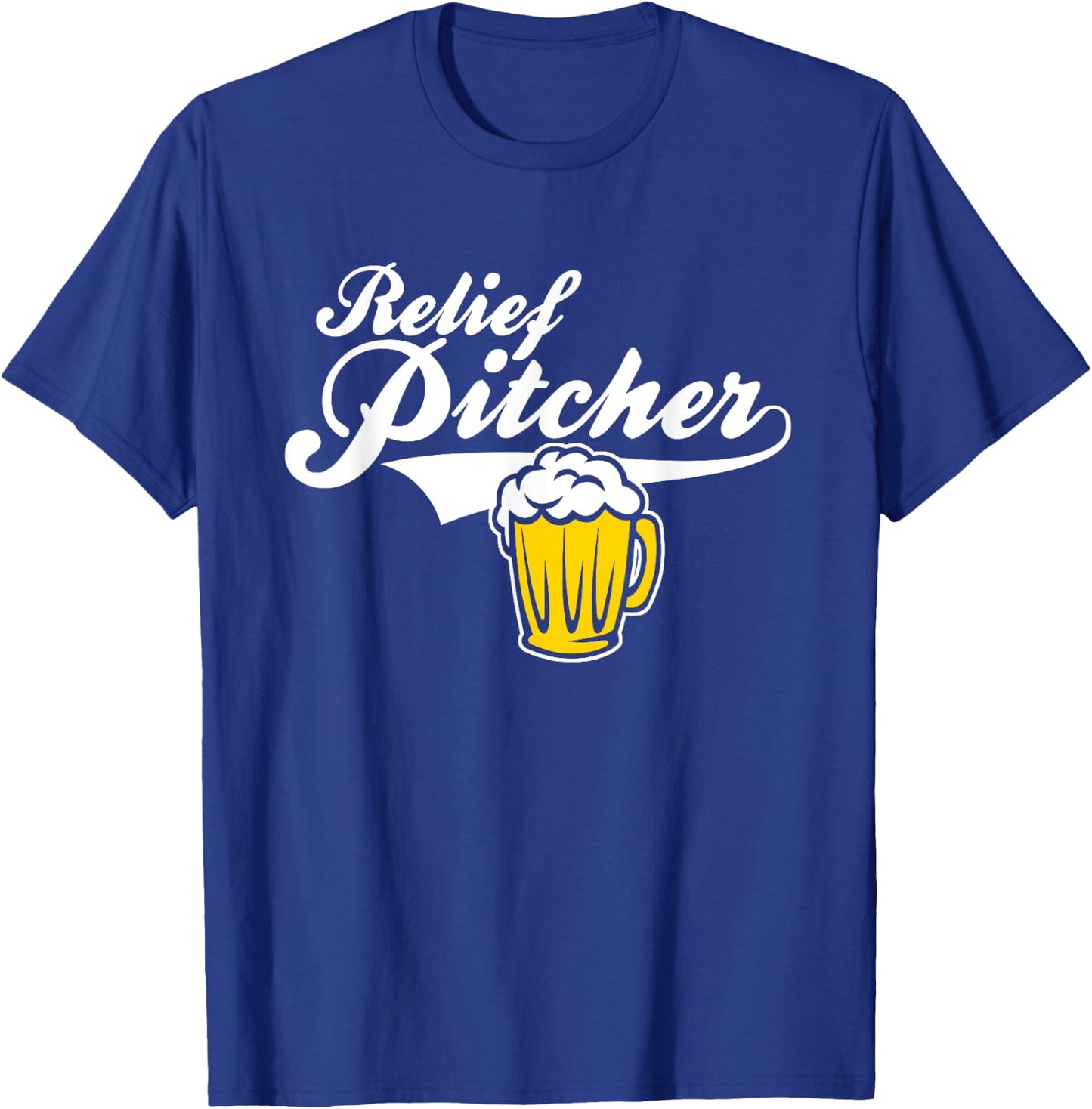 Relief Pitcher - Beer and baseball T-Shirt - T-Shirt | Royal
