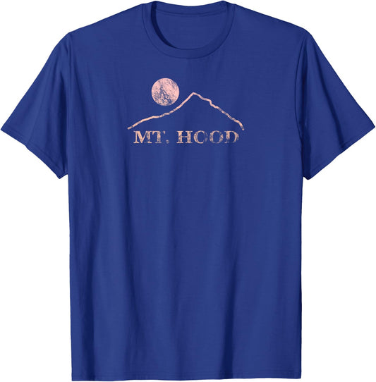 Mt. Hood Mountains Oregon Road Trip Hiking Mountain Range T-Shirt - T-Shirt | Royal