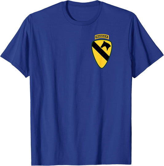 1st Cavalry Shirt - 1st CAV Shirt with Ranger Tab 1.0x T-Shirt - T-Shirt | Royal