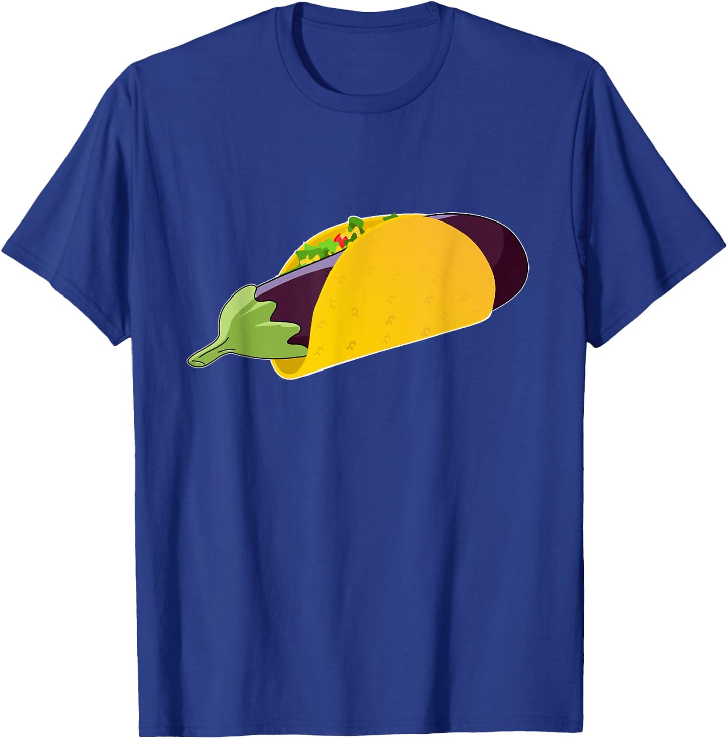 Funny Adult Sexual Innuendo Humor T Shirt Eggplant Taco Gift T-Shirt - T-Shirt | Royal