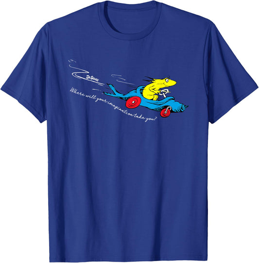 Dr. Seuss Imagination Takes You T-Shirt - T-Shirt | Royal