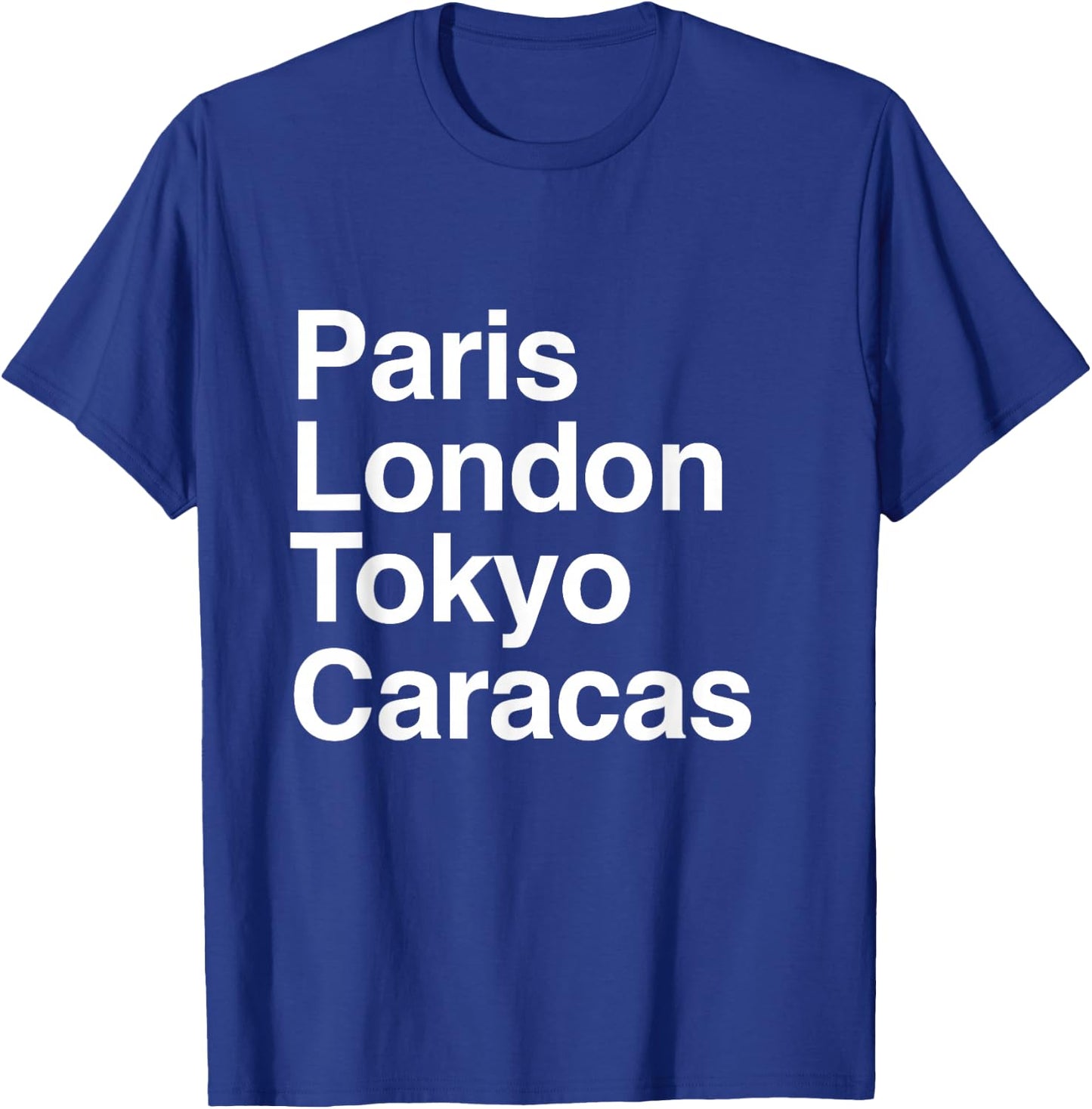 Paris Tokyo London Caracas Gift Design Caracas Souvenir T-Shirt - T-Shirt | Royal