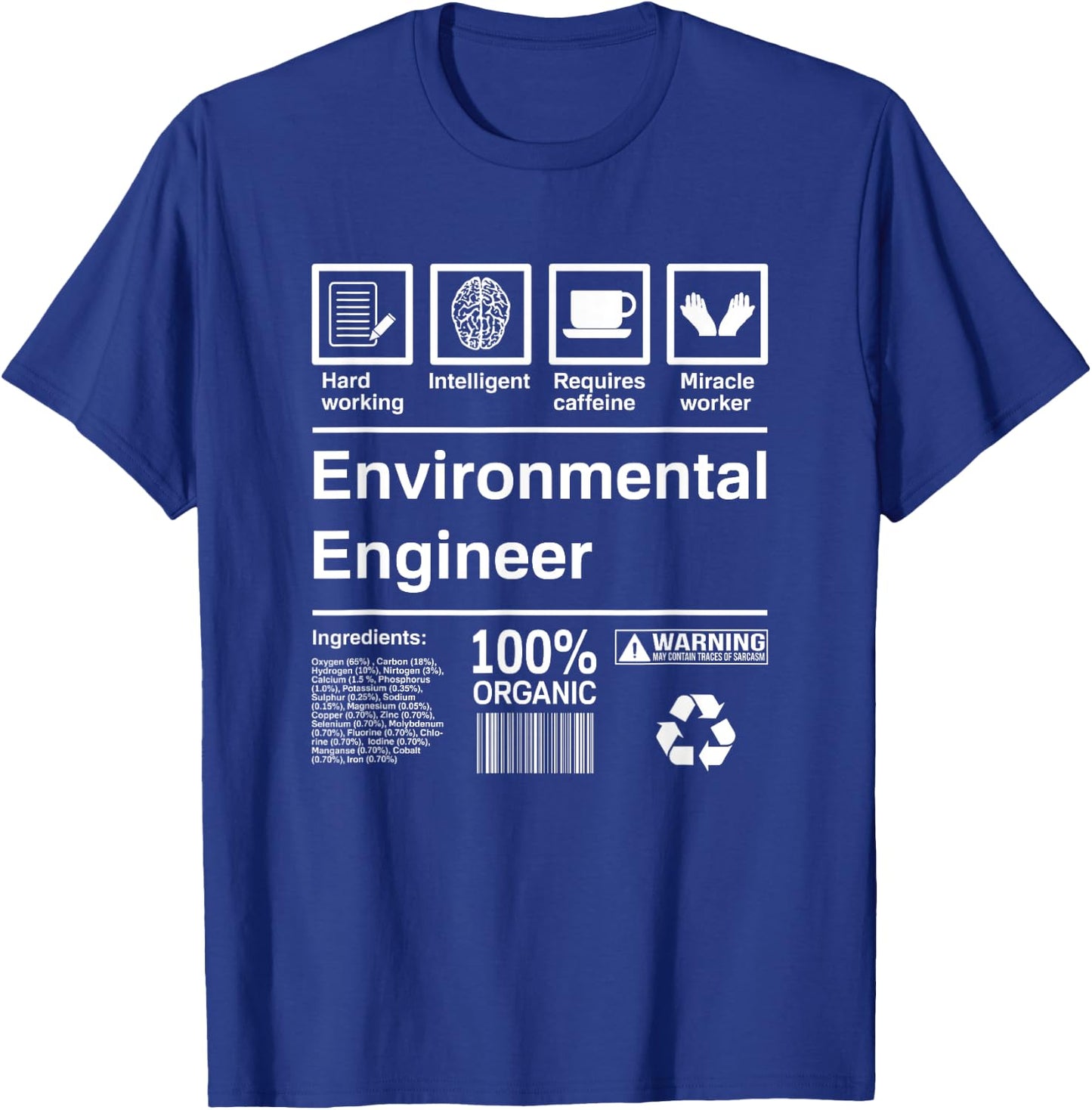 Environmental Engineer Gift T-Shirt - T-Shirt | Royal