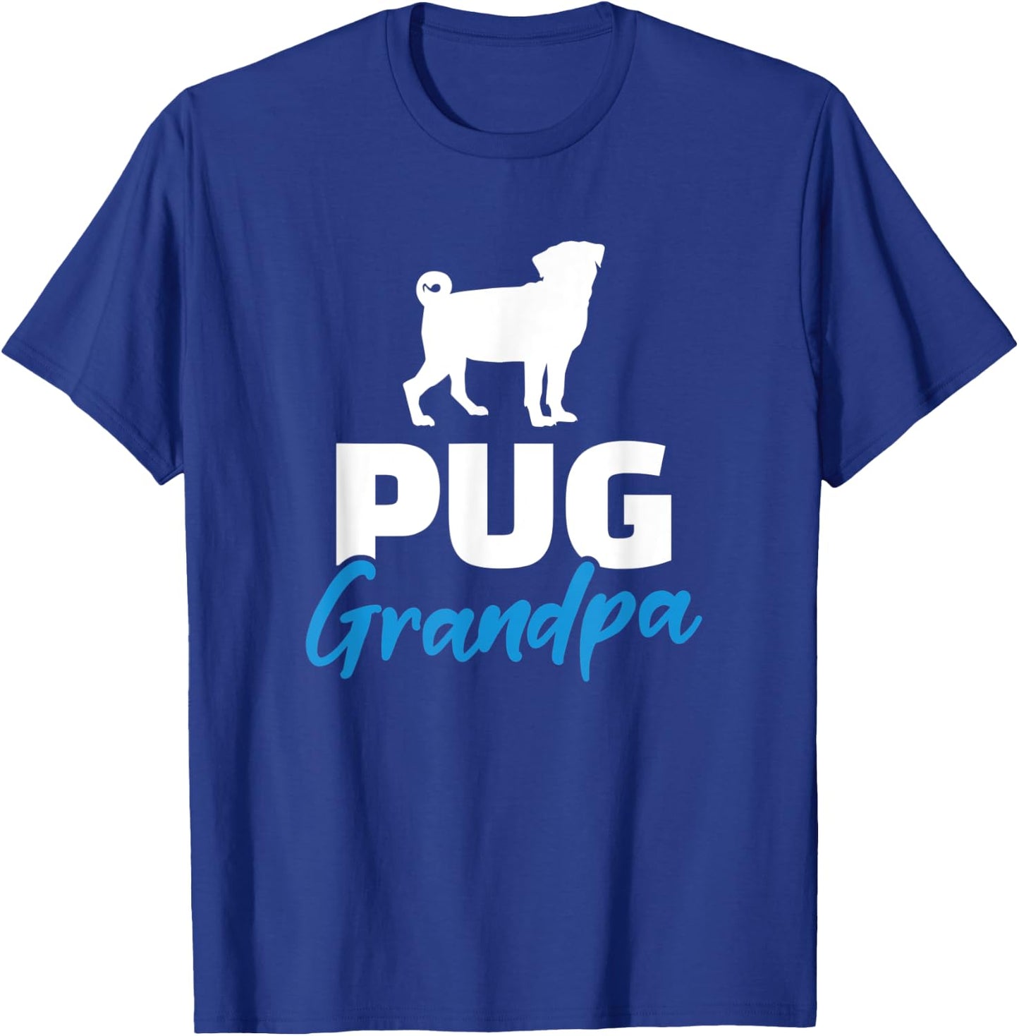 Pug Grandpa T-Shirt - T-Shirt | Royal