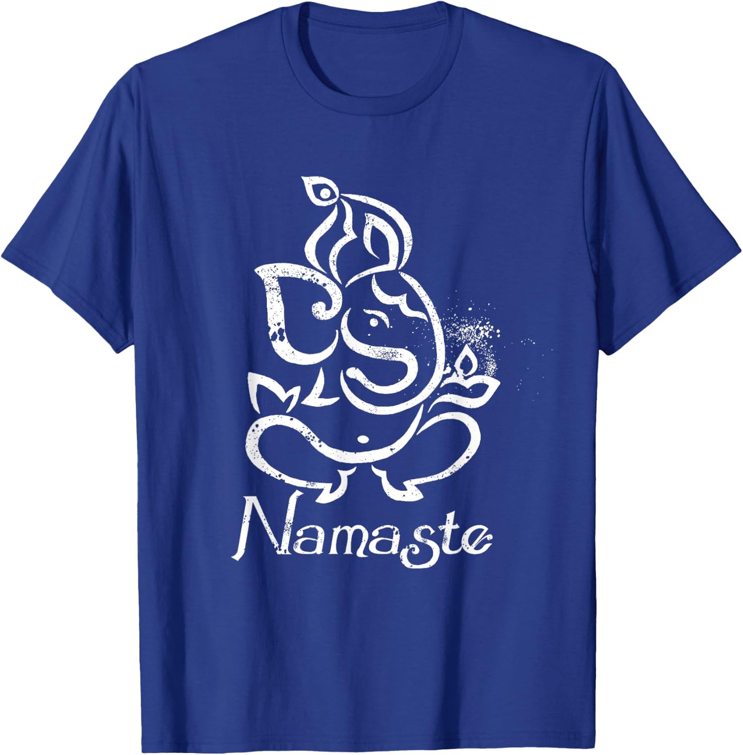 Namaste Ganesh Yoga with Vintage Indian Elephant Design T-Shirt - T-Shirt | Royal