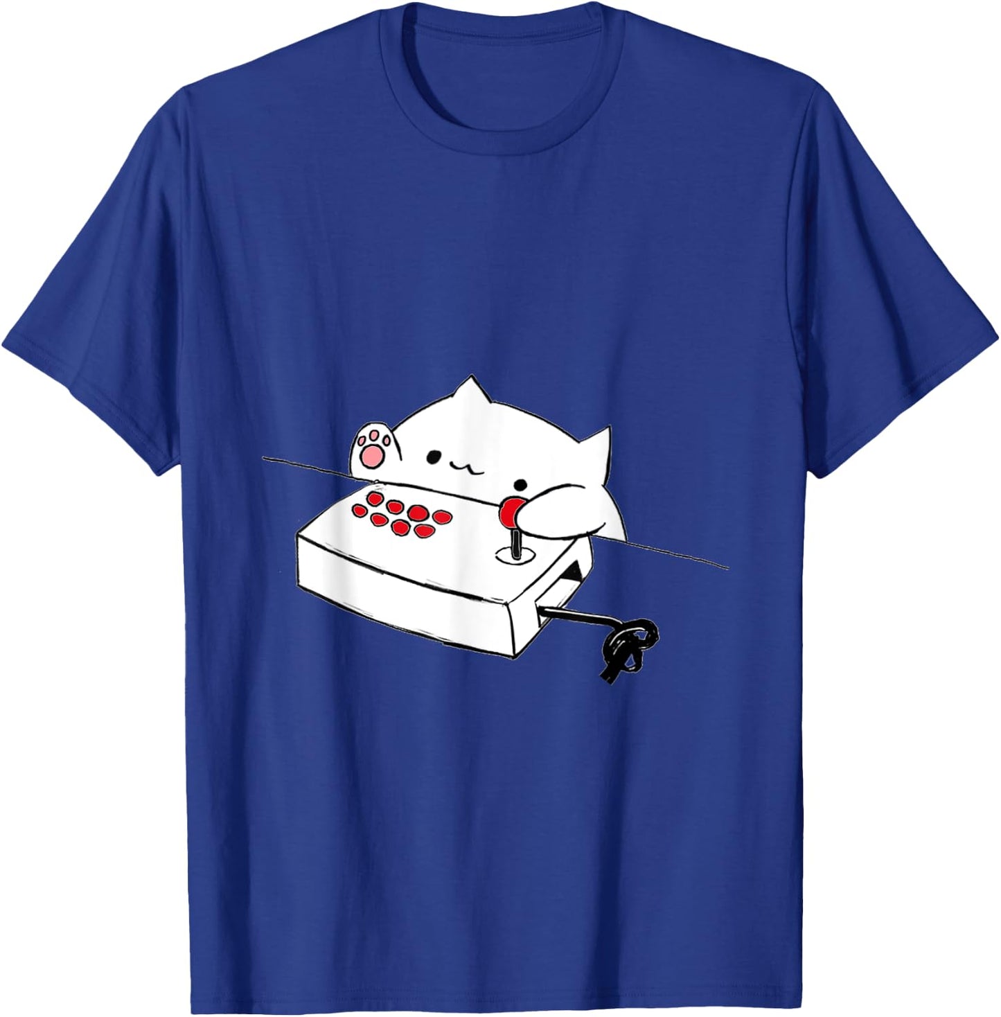 Funny Bongo Cat Funny Cute Gamer Meme Cat Men Women Kids T-Shirt - T-Shirt | Royal