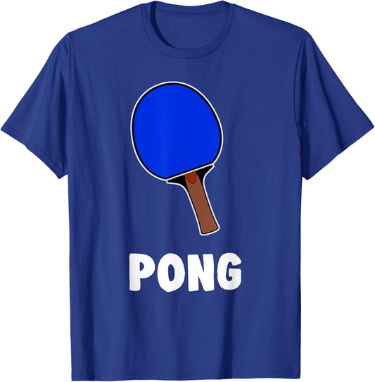 Couple Matching Halloween Costumes Pong Table Tennis T-Shirt - T-Shirt | Royal