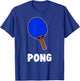 Couple Matching Halloween Costumes Pong Table Tennis T-Shirt - T-Shirt | Royal