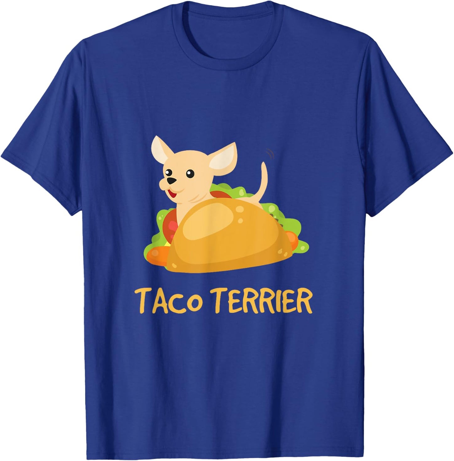 Taco Terrier - Funny Taco Dog Pun Women Kids T-Shirt - T-Shirt | Royal