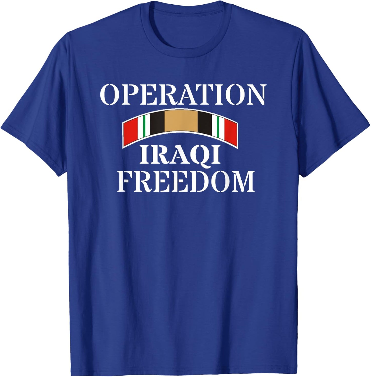 Veteran shirt Iraq War Service Ribbon Iraq War Veteran T-Shirt - T-Shirt | Royal