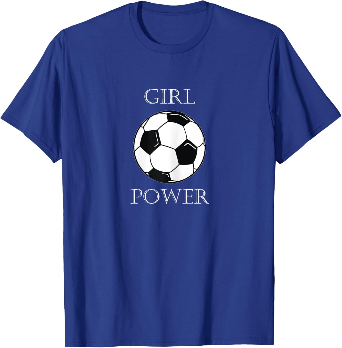 Girl Power Soccer Sports Design T-Shirt - T-Shirt | Royal