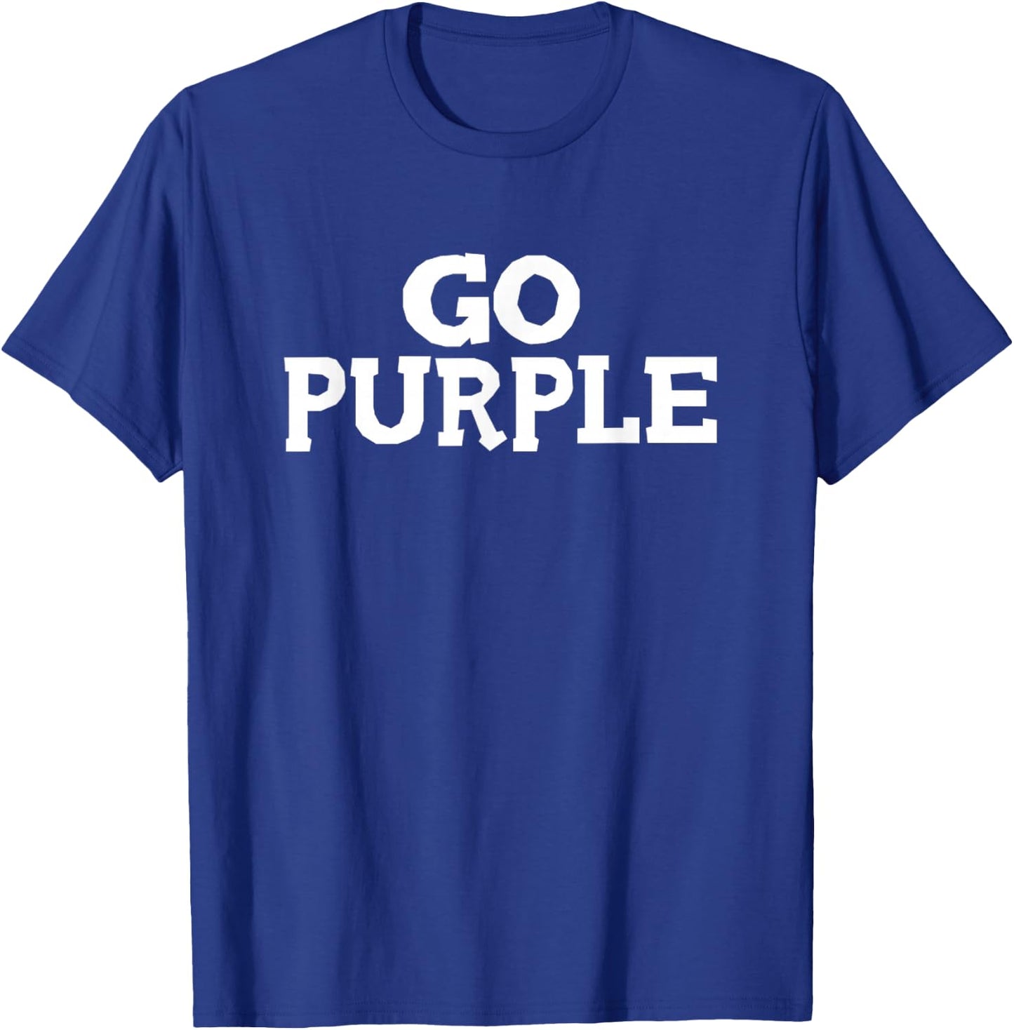 Go Purple Team Spirit Gear Color War Grape Wins The Game Fan T-Shirt - T-Shirt | Royal