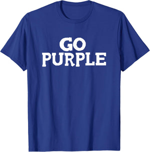 Go Purple Team Spirit Gear Color War Grape Wins The Game Fan T-Shirt - T-Shirt | Royal