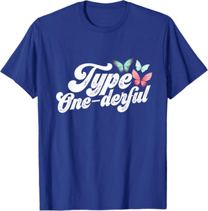Type One-derful Diabetes T1D Youth Adult T-Shirt - T-Shirt | Royal