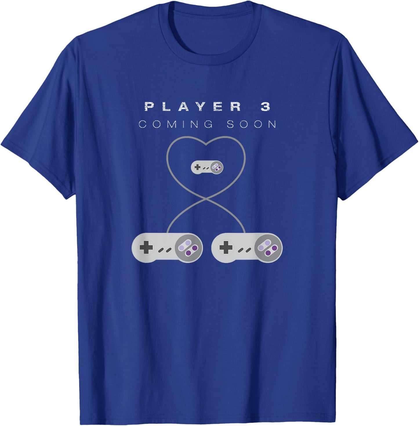 Gamer Pregnancy Baby Announcement Shirts | Men & Women T-Shirt - T-Shirt | Royal