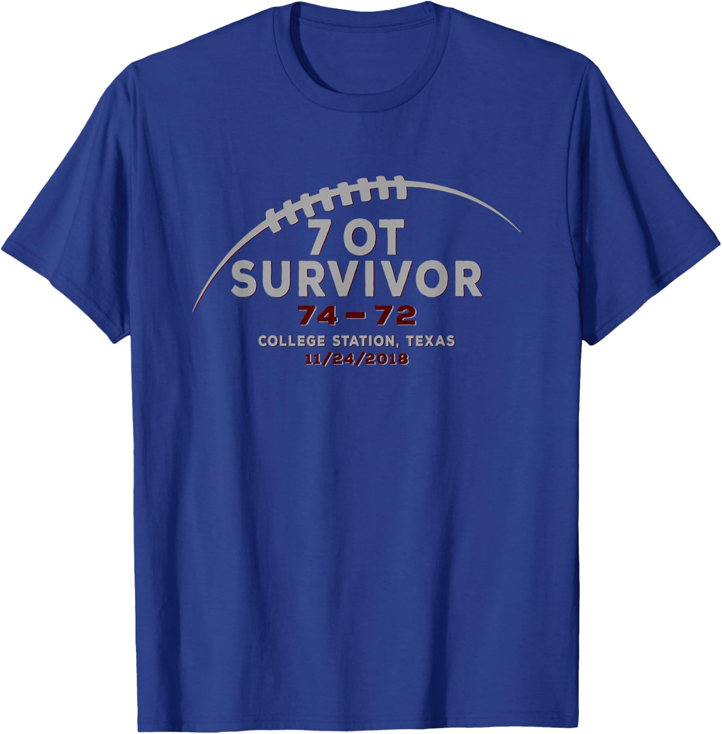 7 OT - Overtime Survivor T-Shirt - T-Shirt | Royal
