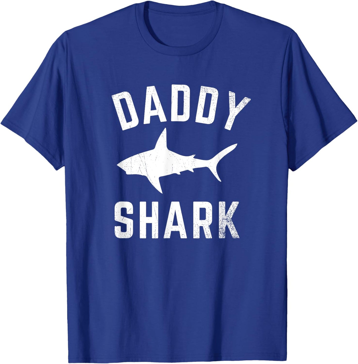 Daddy Shark Family Matching Funny Shark Dad T Shirt T-Shirt - T-Shirt | Royal
