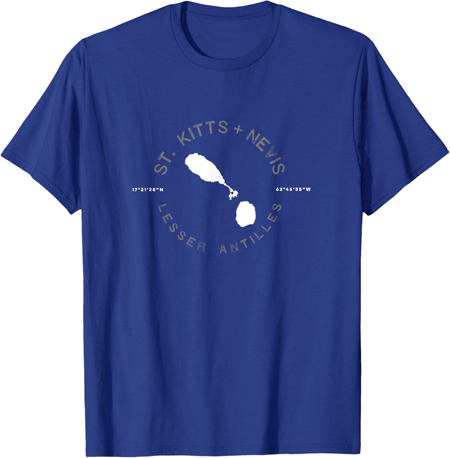 St. Kitts Nevis Graphic Vintage Retro T-Shirt - T-Shirt | Royal