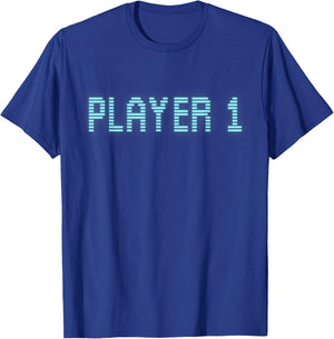 Player 1 Retro Arcade Cabinet Gaming T-Shirt - T-Shirt | Royal