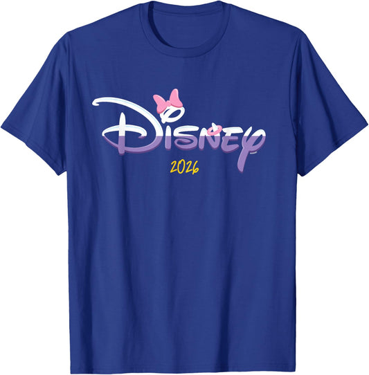 Disney Daisy Duck Script Logo 2026 Vacation Trip Matching T-Shirt - T-Shirt | Royal