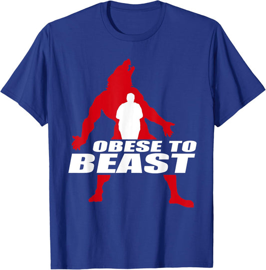 Obese To Beast Yoga Gift T-Shirt - T-Shirt | Royal