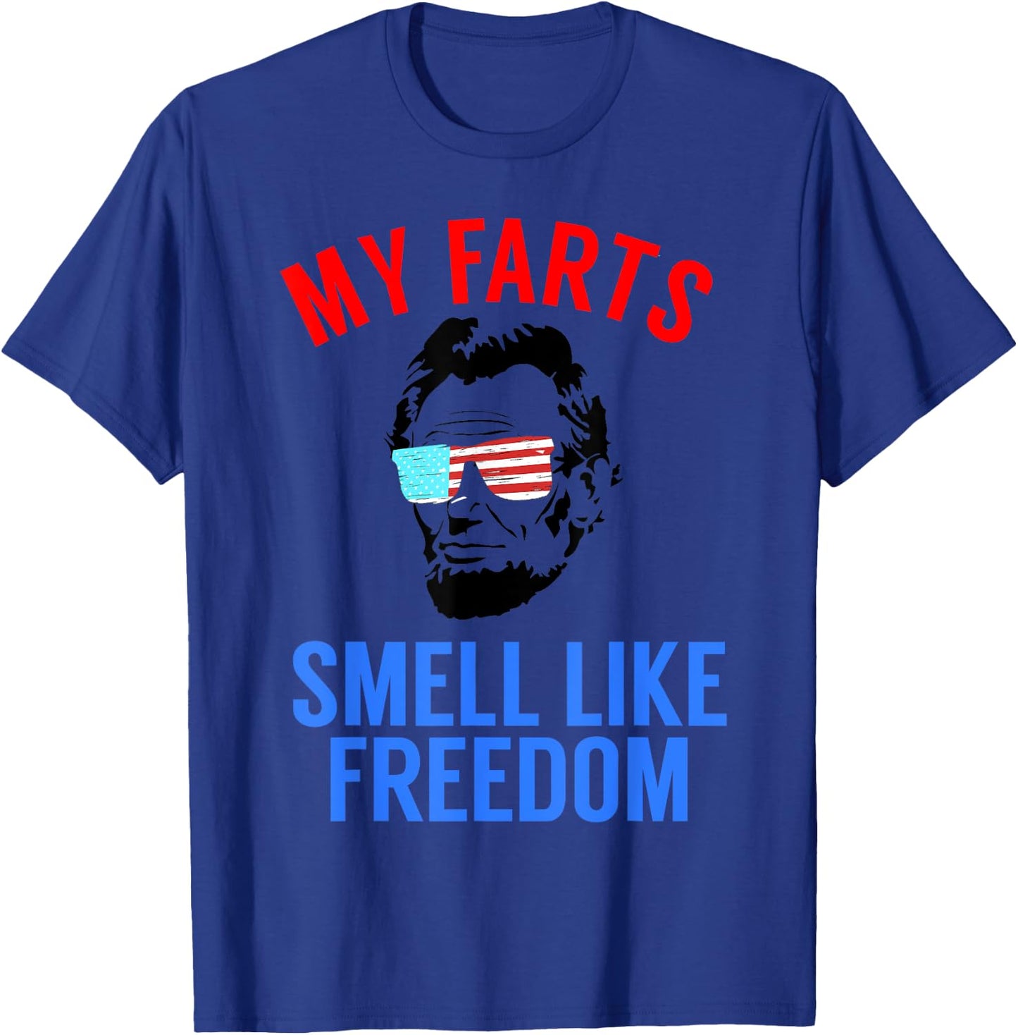 Funny July 4th Party - Funny Abe Lincoln T-Shirt - T-Shirt | Royal