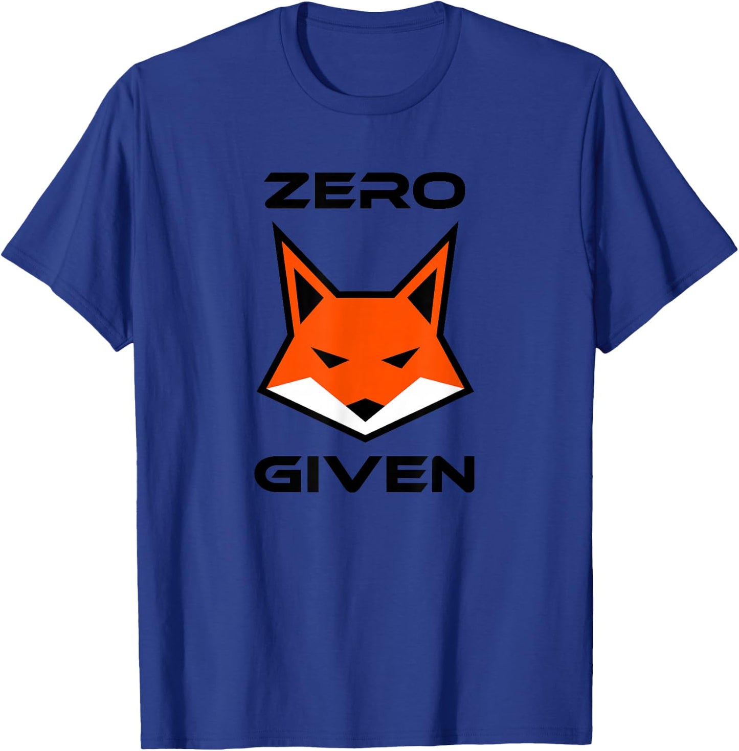 Zero Fox Given Hipster Fox Humor T-Shirt - T-Shirt | Royal