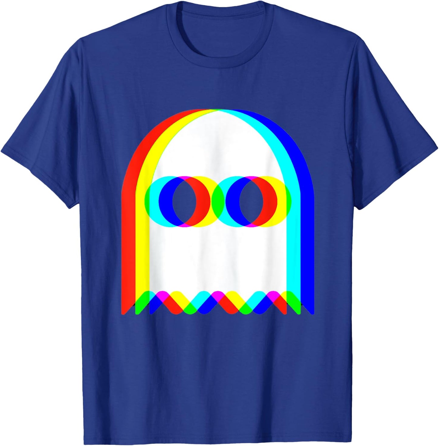 Funny Trippy Ghost Vaporwave Halloween Rave Party Funny T-Shirt - T-Shirt | Royal