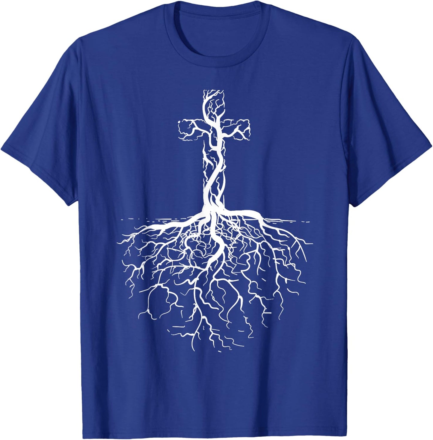 Christian Cross Shirt | Cute Evangelical I Love Jesus Gift T-Shirt - T-Shirt | Royal