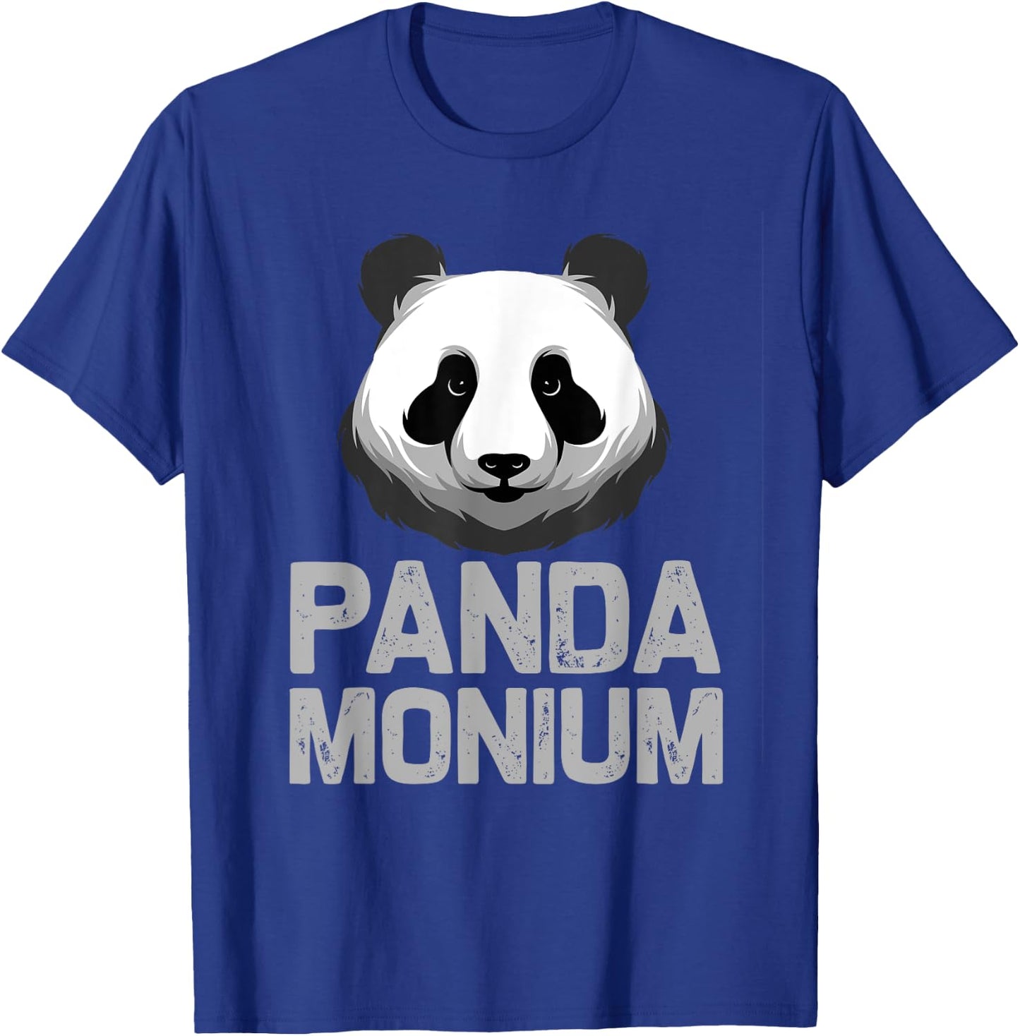 Cute Panda Monium | Funny Sarcastic Pun Pandemonium T-Shirt - T-Shirt | Royal