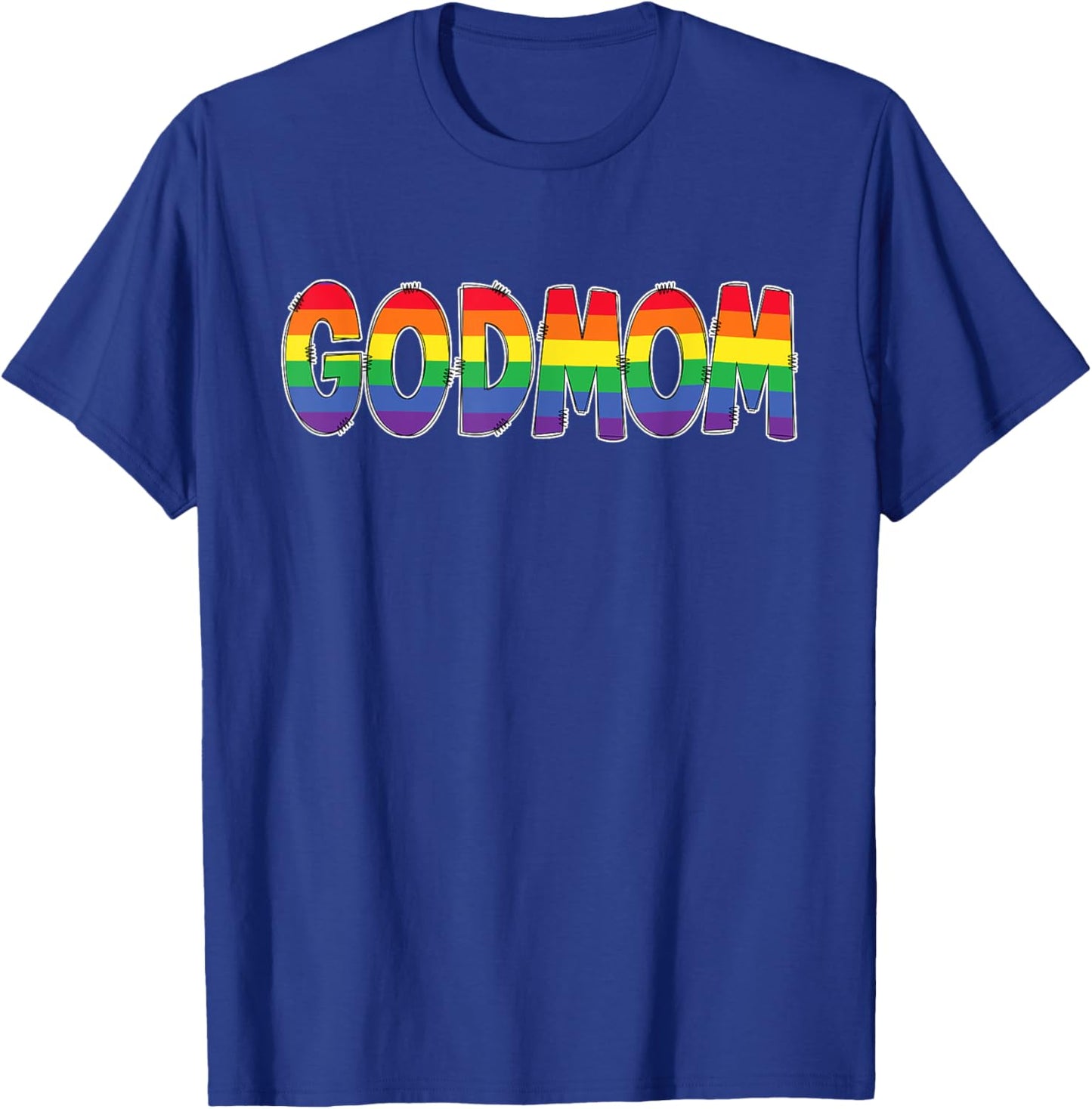 LGBT Pride Rainbow Mommy Godmom Matching Family T-Shirt - T-Shirt | Royal