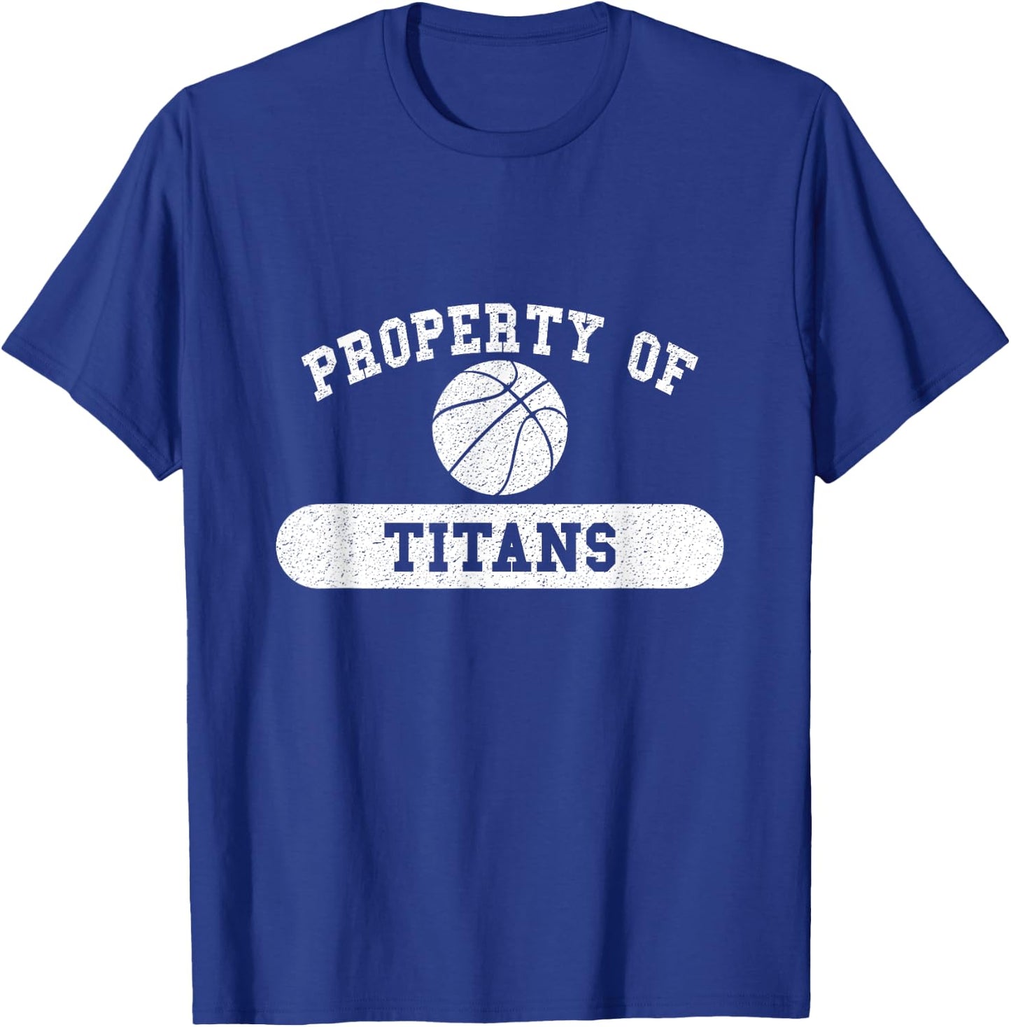 Property of Titans Basketball T-Shirt - T-Shirt | Royal
