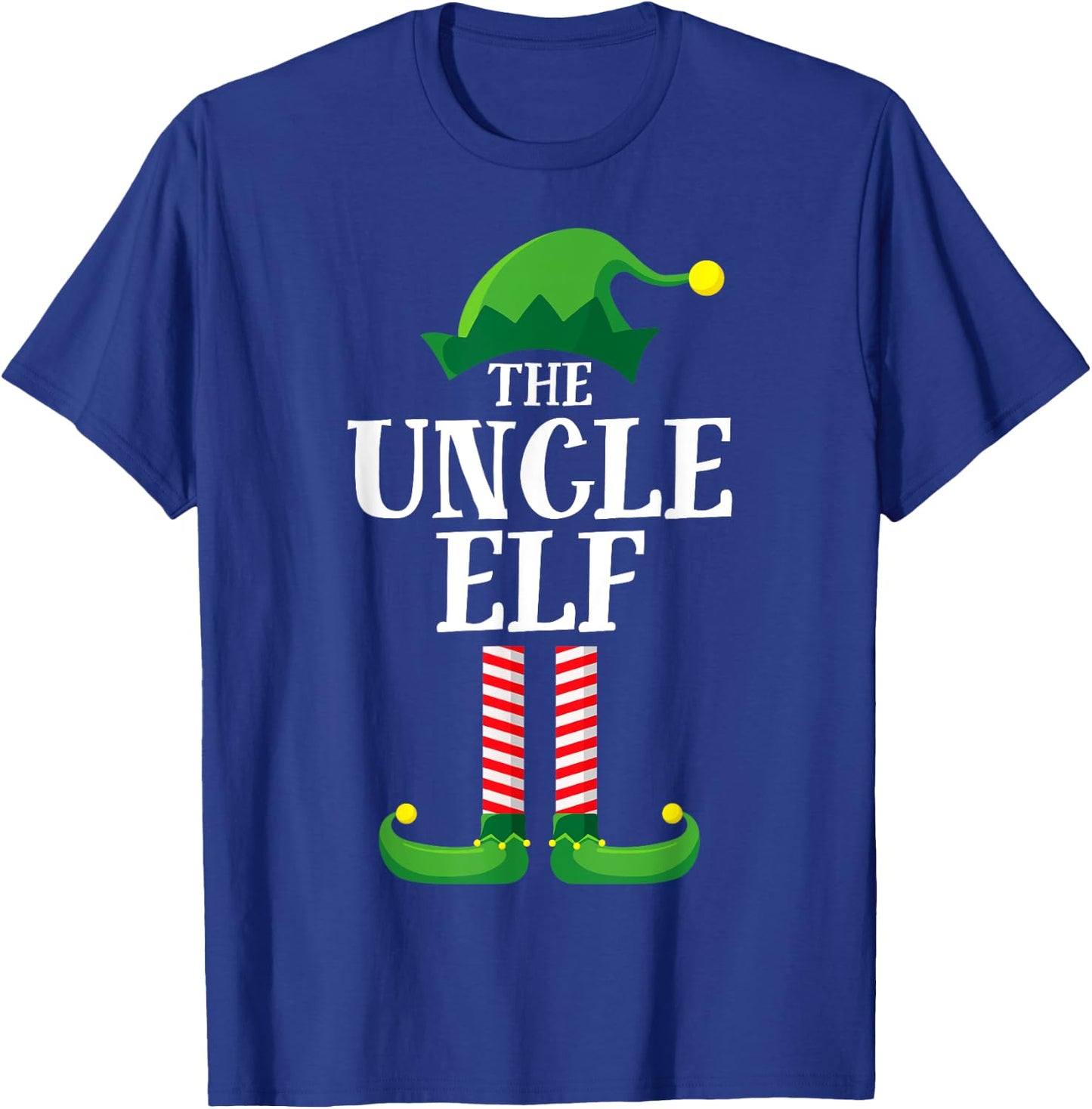 Uncle Elf Matching Family Group Christmas Party Pyjamas T-Shirt - T-Shirt | Royal