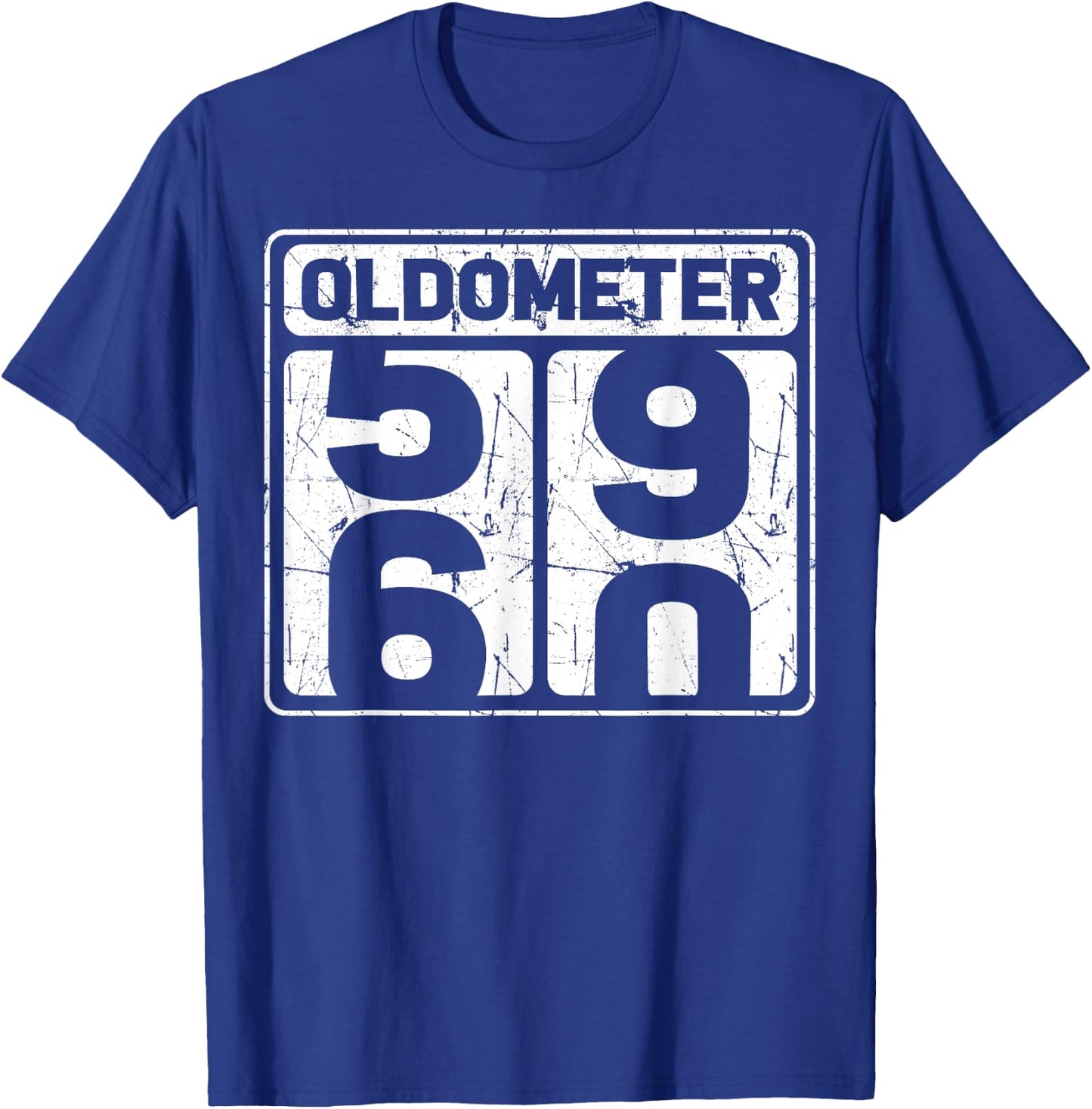 Oldometer 59-60 Vintage - Funny 60th Birthday T-Shirt - T-Shirt | Royal