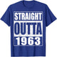 Straight Outta 1963 61st Birthday Shirt T-Shirt - T-Shirt | Royal