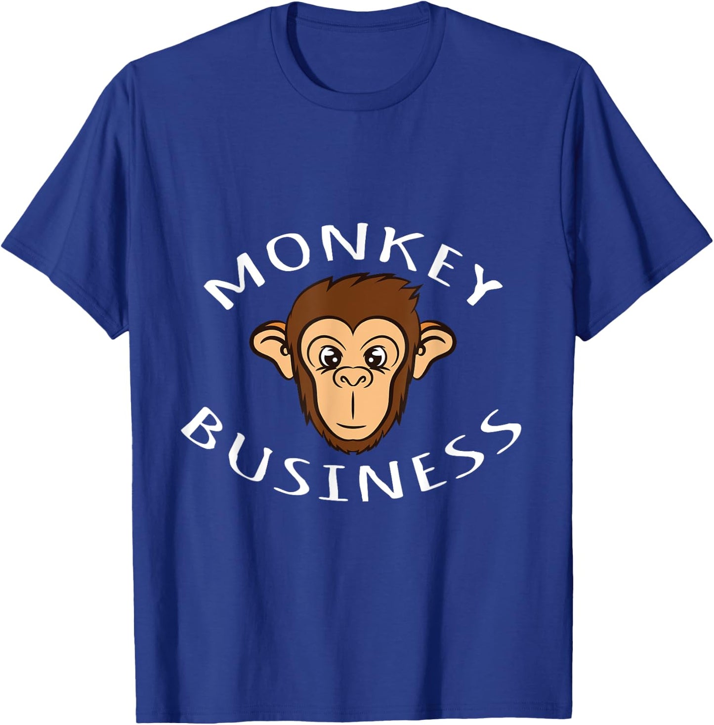 Clever Business Monkey Design T-Shirt - T-Shirt | Royal