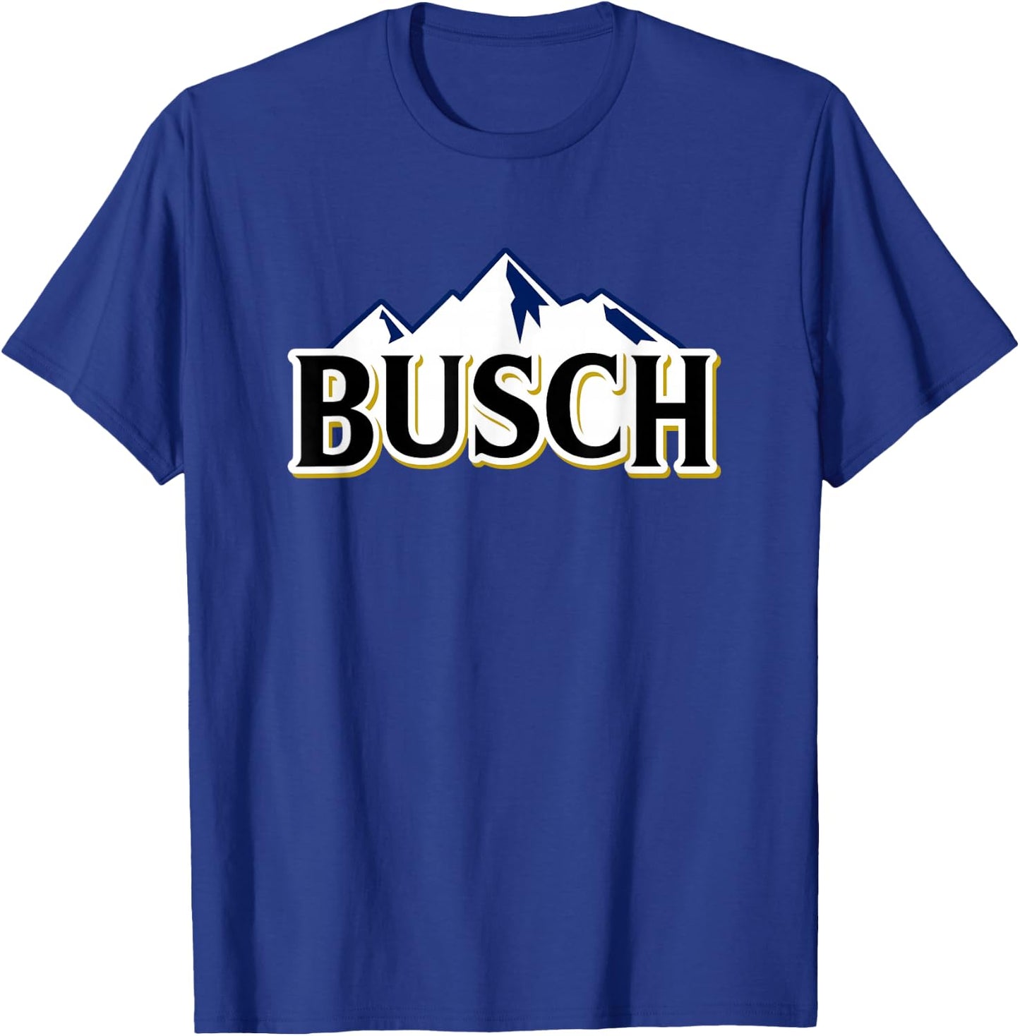 Busch Beer Mountains Logo T-Shirt - T-Shirt | Royal