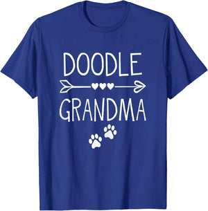 Doodle Grandma | Gift Pet & Retriever Dog Lovers T-Shirt - T-Shirt | Royal