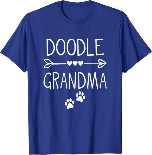 Doodle Grandma | Gift Pet & Retriever Dog Lovers T-Shirt - T-Shirt | Royal