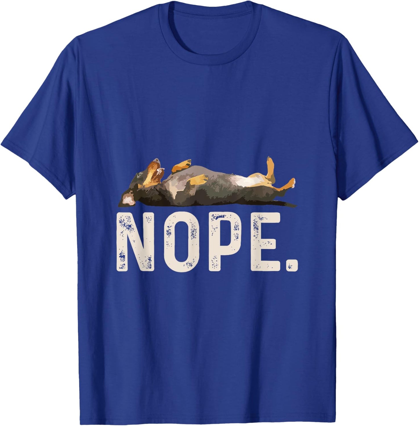 Nope Lazy Dachshund Dog Lover Gift Women Girls Kids T-Shirt - T-Shirt | Royal